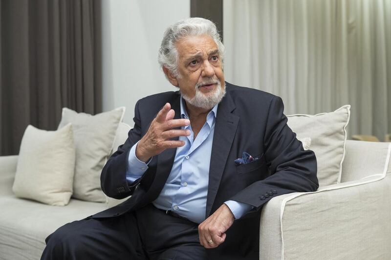 Opera star Placido Domingo will perform at the opening night of the new Dubai Opera. Antonie Robertson / The National