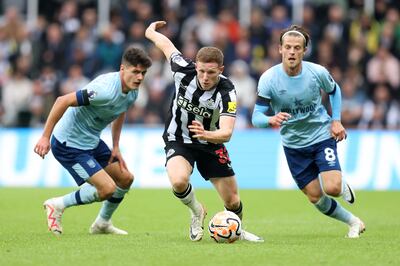 Elliot Anderson of Newcastle United is one of the standout local talents in the team. Getty