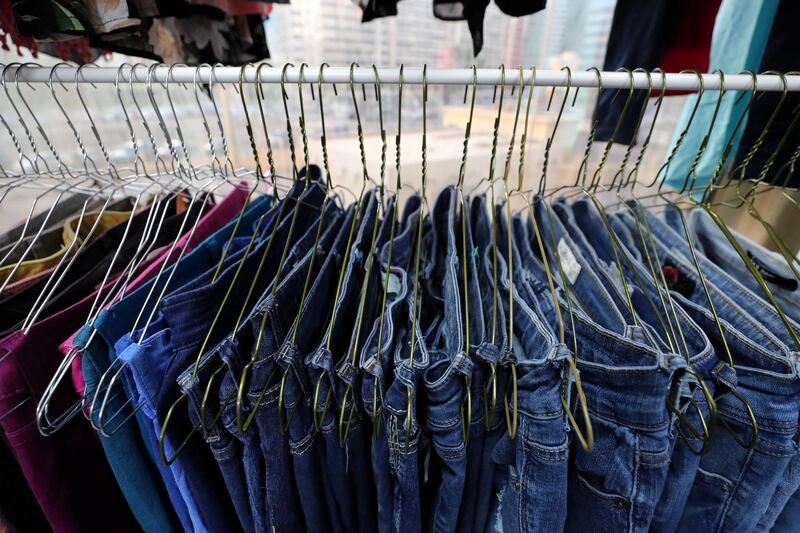 Abu Dhabi, United Arab Emirates - June 19, 2019: Thrift clothes shop Bodega. Wednesday the 19th of June 2019. Hamdan Bin Mohammed Street, Abu Dhabi. Chris Whiteoak / The National