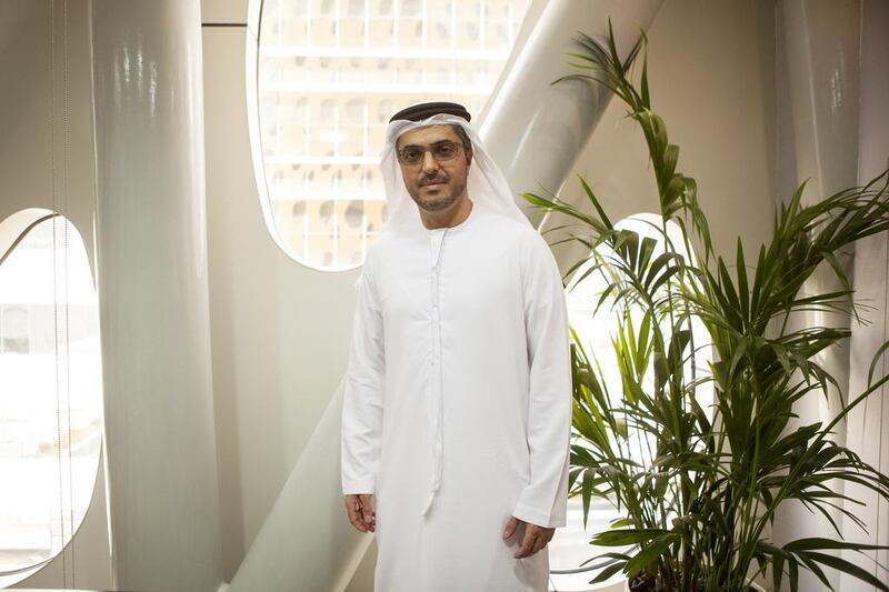Dr Ahmed Al Hamli, chairman and founder of Trends, an independent Emirati think tank at his office in Abu Dhabi. Christopher Pike / The National
