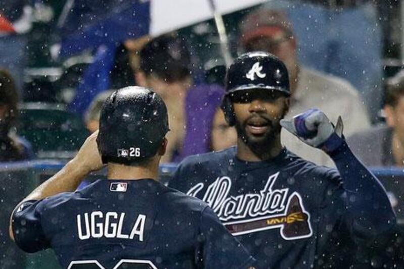 Jason Heyward took a winning catch in his first game since injury.