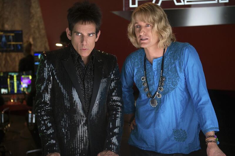 Ben Stiller and Owen Wilson portrays in a scene from Zoolander 2. Wilson Webb / Paramount Pictures via AP