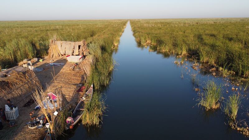 The dry season causes the salinity of the wetlands to rise to dangerous levels.