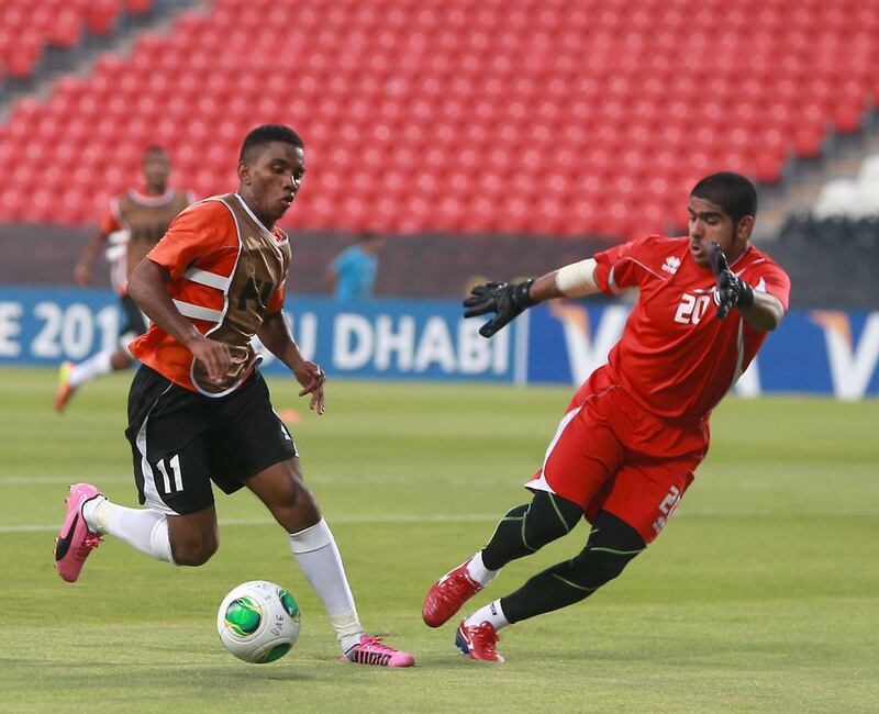 The UAE Under 17 team is tired of training. They are anxious for the Fifa Under 17 World Cup, which they are hosting, to begin. Ravindranath K / The National


