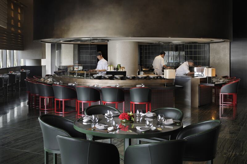 Armani / Hashi is the hotel's speciality Japanese restaurant