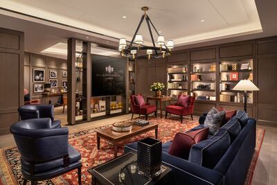 The library at No.1 Grosvenor Square. Photo: Lodha Group