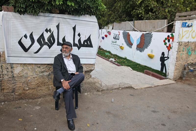 Nabil Al Kurd, one of the Palestinian residents facing eviction from the Sheikh Jarrah neighbourhood. AFP