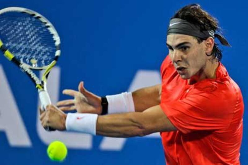 Rafael Nadal powered past Tomas Berdych in the capital yesterday.
