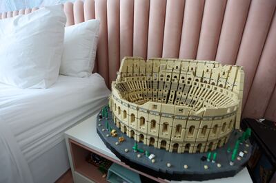 The daughters' Colosseum Lego project. Chris Whiteoak / The National