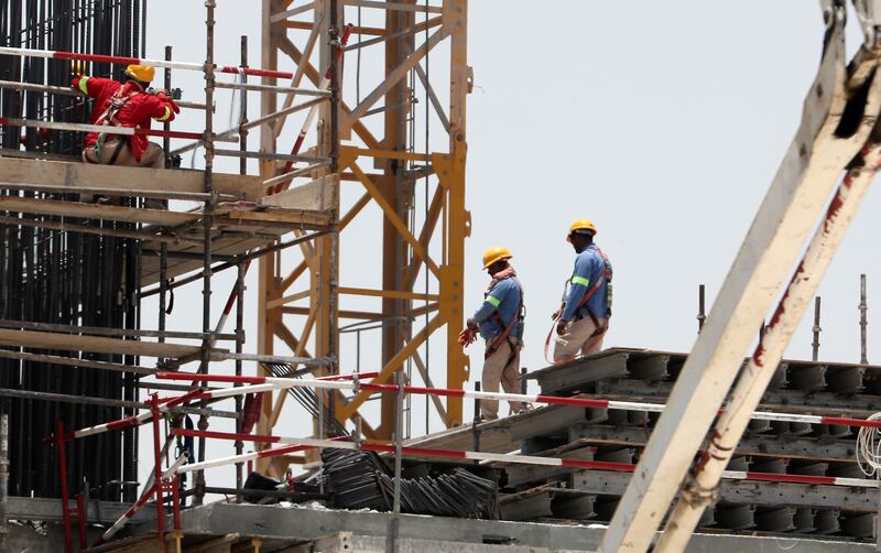 Dubai has allowed construction to go round the clock to support businesses. However, companies may have to apply for a special permit before starting work at night. Pawan Singh / The National
