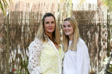 Hilary Rowe and her daughter Hannah Rowe. Ms Rowe, who personifies female financial empowerment, says women must be aware about finances and think about their future and retirement. Photo: Khushnum Bhandari / The National