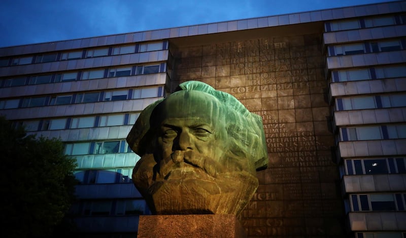 The Karl Marx sculpture is pictured in Chemnitz, Germany, August 31, 2018. Reuters