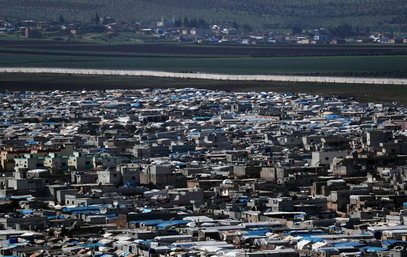 A view of the Atmeh IDP camp, located near the border with Turkey, in Syria. Reuters
