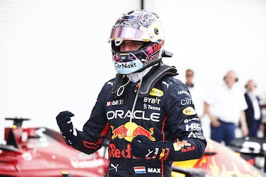 MIAMI, FLORIDA - MAY 08: Race winner Max Verstappen of the Netherlands and Oracle Red Bull Racing celebrates in parc ferme during the F1 Grand Prix of Miami at the Miami International Autodrome on May 08, 2022 in Miami, Florida.    Jared C.  Tilton / Getty Images / AFP
