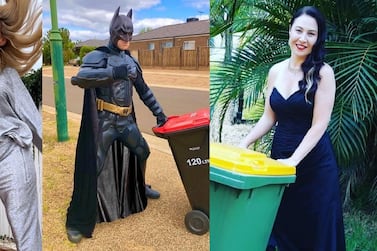 Residents around Australia have turned bin day into a red-carpet-worthy event. Instagram