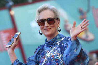 US actress Meryl Streep arrives for the premiere of 'The Laundromat' during the 76th annual Venice International Film Festival. EPA