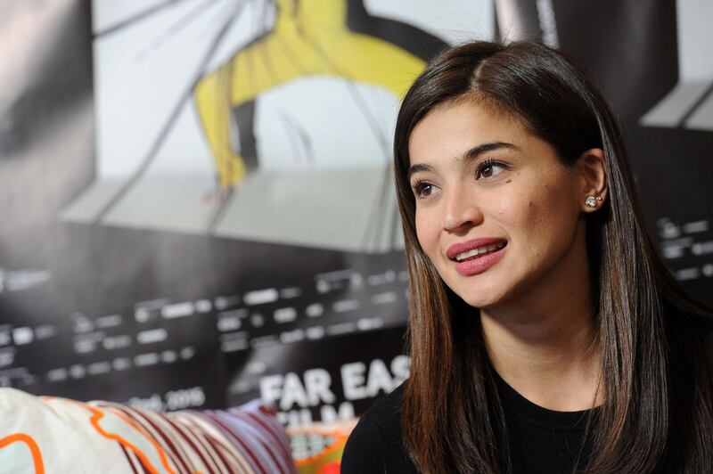 EN3DN3 Far East Film Festival 17th (FEFF).
Far East Film Festival 17th (FEFF). The Filipino-Australian actress Anne Curtis during the press interviews to present the movie "The Gifted", at Nuovo Giovanni da Udine theatre in Udine, Italy. Photo by Simone Ferraro. Alamy