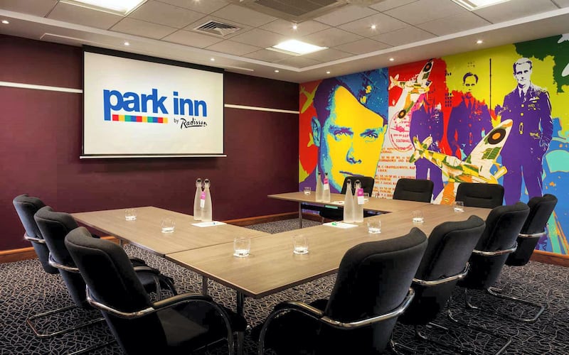 One of the many meeting rooms at Park Inn by Radisson at Heathrow, airport. Courtesy Park Inn