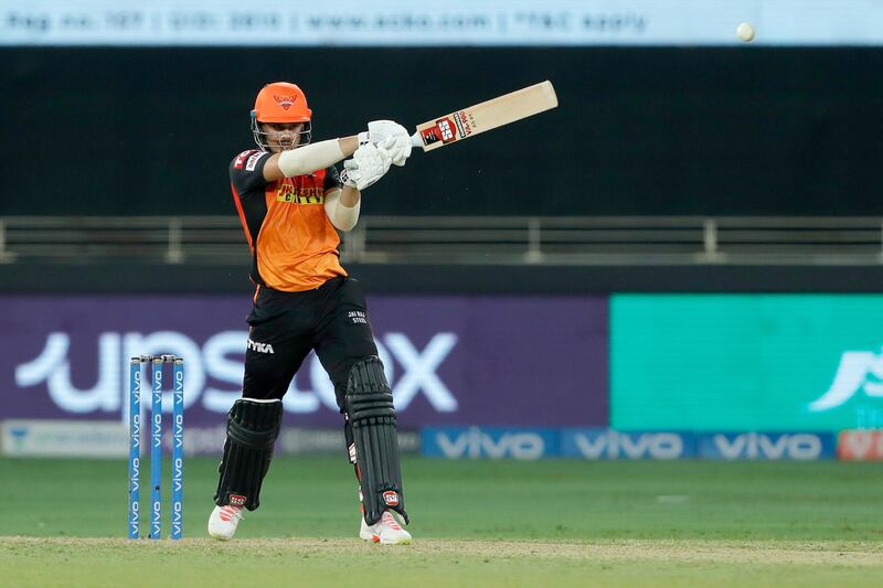 Abdul Samad of Sunrisers Hyderabad hits a boundary. Sportzpics for IPL