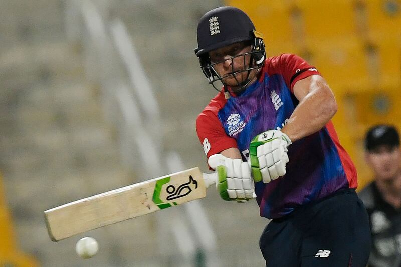 England wicketkeeper batsman Jos Buttler scored 589 runs in 14 matches at 65.44 with one century in 2021. AFP