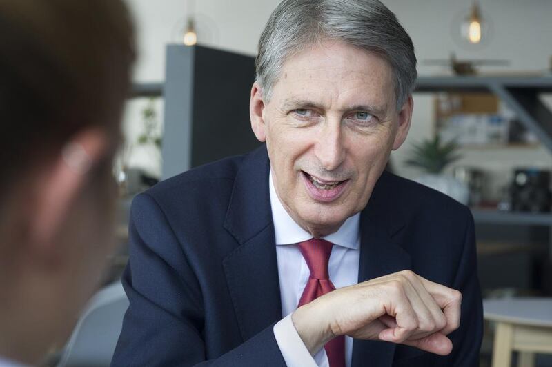 Britain’s chancellor Philip Hammond. Rodger Bosch / AFP