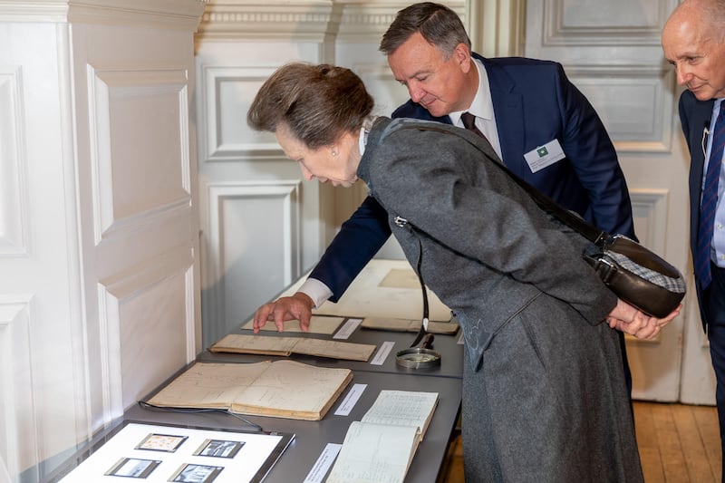 Princess Anne at the launch exhibition in London.

