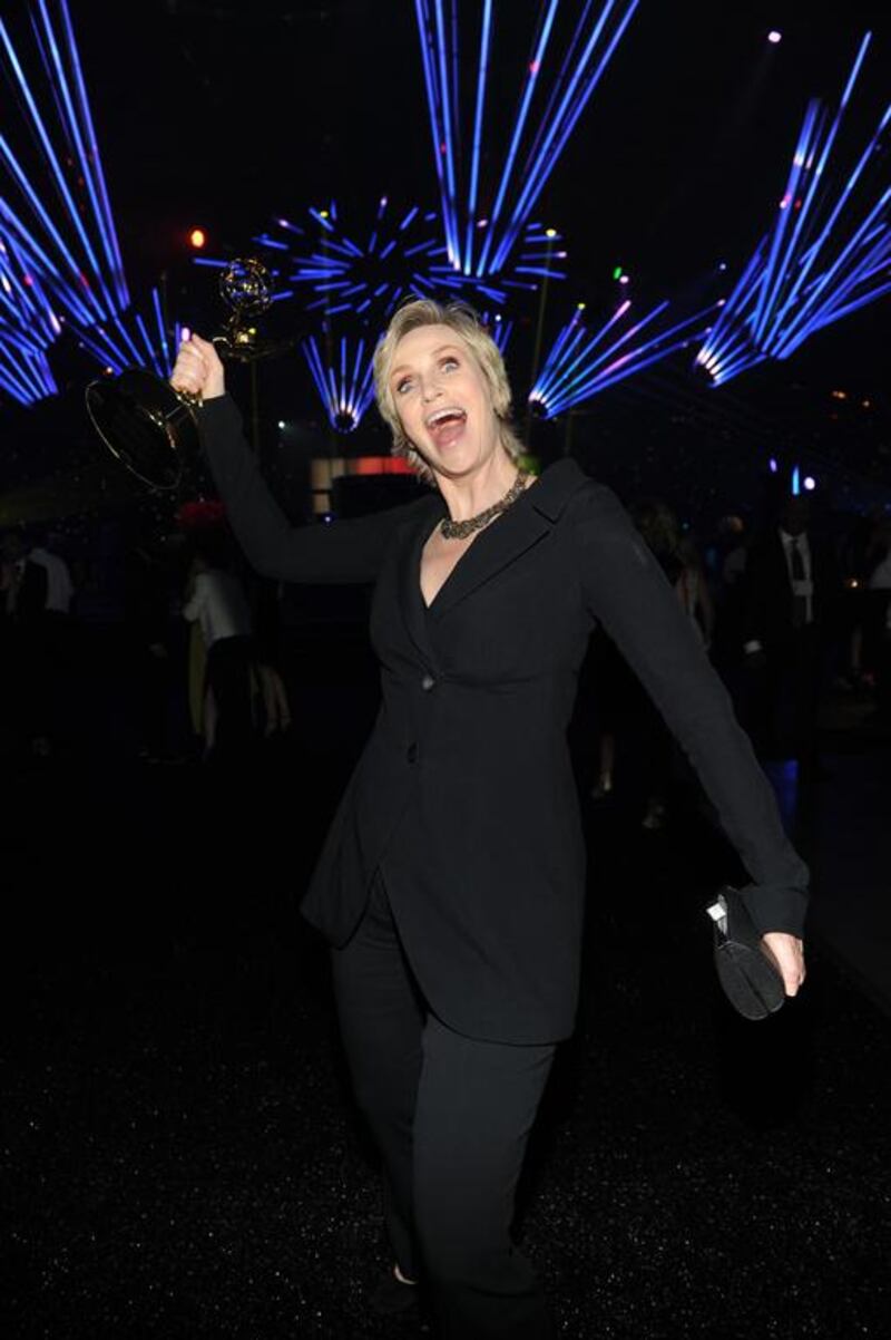 Jane Lynch attends the Governors Ball at the Television Academy’s Creative Arts Emmy Awards. Frank Micelotta / Invision for the Television Academy / AP Images