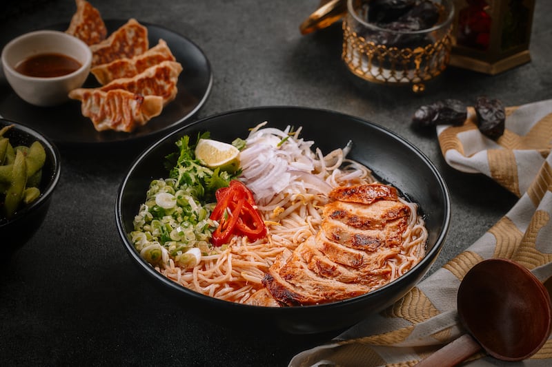 Wagamama serves pan-Asian dishes, and has an iftar offering for Dh99 this Ramadan. Photo: Wagamama