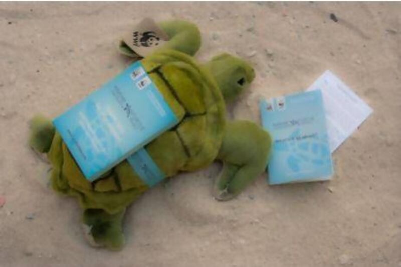 Turtle adoption pack. Courtesy Emirates Wildlife Society