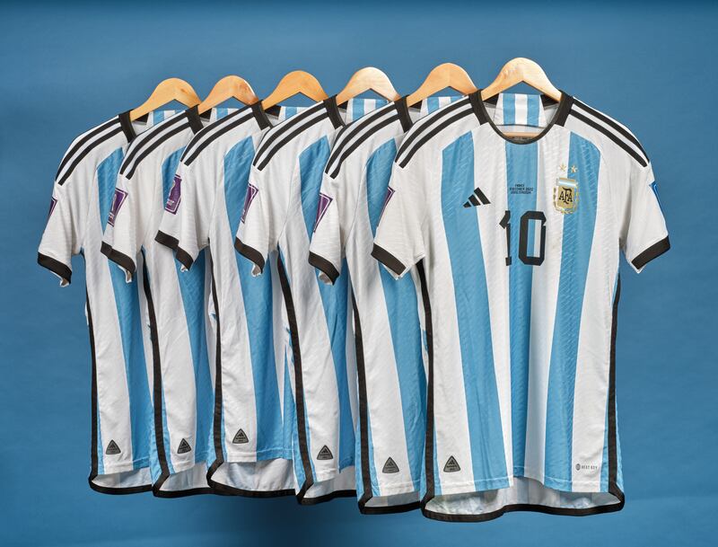 The jerseys could be the most valuable collection of sports memorabilia in history. Photo: Sotheby's