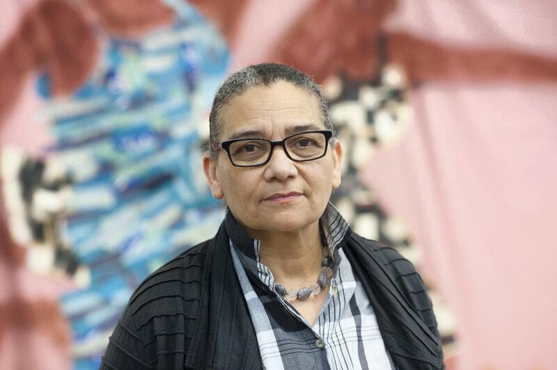 Lubaina Himid. Courtesy of the artist and Hollybrush Gardens. Photo by Edmund Blok for Modern Art Oxford