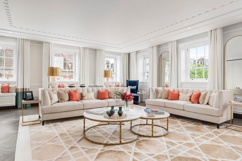 A light and airy apartment at No.1 Grosvenor Square.