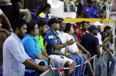 DUBAI , UNITED ARAB EMIRATES , SEP 16  ��� 2017 : - Spectators during the Indoor Cricket World Cup match at Insportz Club in Al Quoz in Dubai. ( Pawan Singh / The National ) Story by Paul Radley
