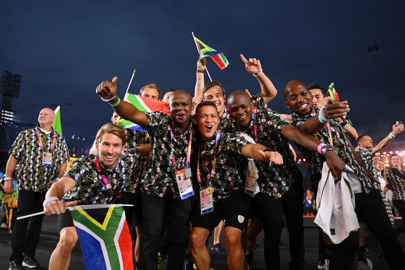 Team South Africa's outfits were created by a group of young designers. Getty Images