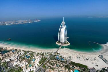 The Burj Al Arab in Dubai is one of the world's tallest hotels. AFP