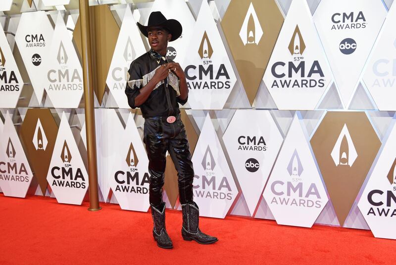 Lil Nas X arrives at the 53rd annual CMA Awards in Nashville on November 13, 2019. Reuters