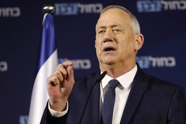 Retired Israeli General Benny Gantz is the main opposition rival to Prime Minsiter Benjamin Netanyahu. AFP