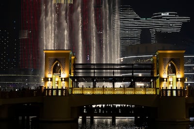 Dubai Fountain is one of the area's key spectacles. Chris Whiteoak / The National