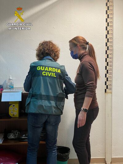 Spain's Guardia Civil police arrested Sarah Panitzke in Tarragona. PA