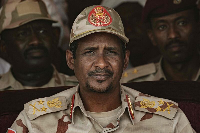 Mohamed Hamdan Dagalo, known as Himediti, is the deputy head of Sudan's ruling Transitional Military Council (TMC) and commander of the Rapid Support Forces (RSF) paramilitaries, making him one of the country’s most powerful generals. AFP