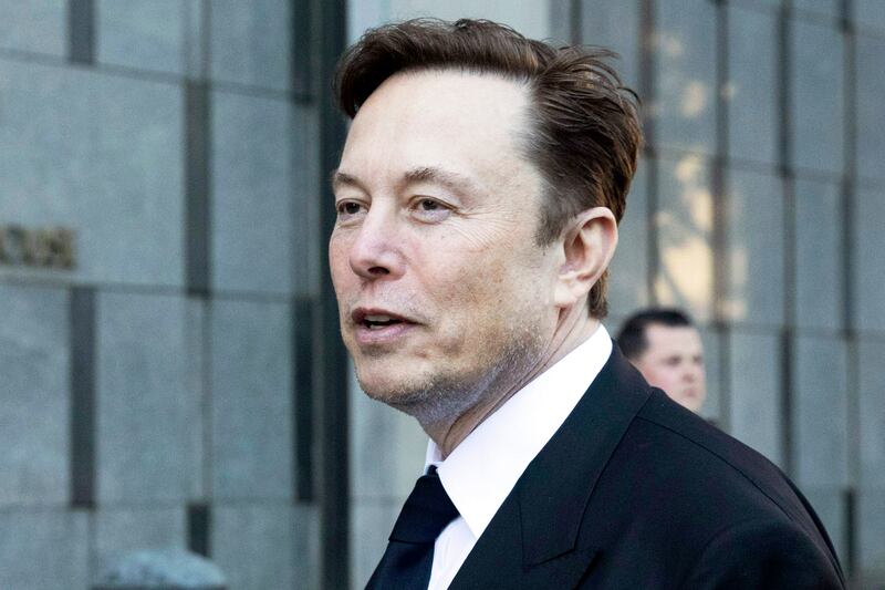 Elon Musk donated about 11.6 million Tesla shares between August and December last year. AP