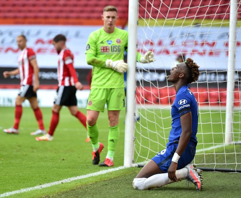 SHEFFIELD UNITED RATINGS: Dean Henderson 7: Not put under much pressure, to be fair, but whatever he did, he did well. One good save from James' speculative strike in first half, another header hit straight at him from Giroud after the break. Dominated the penalty area, unlike his Chelsea counterpart. Getty