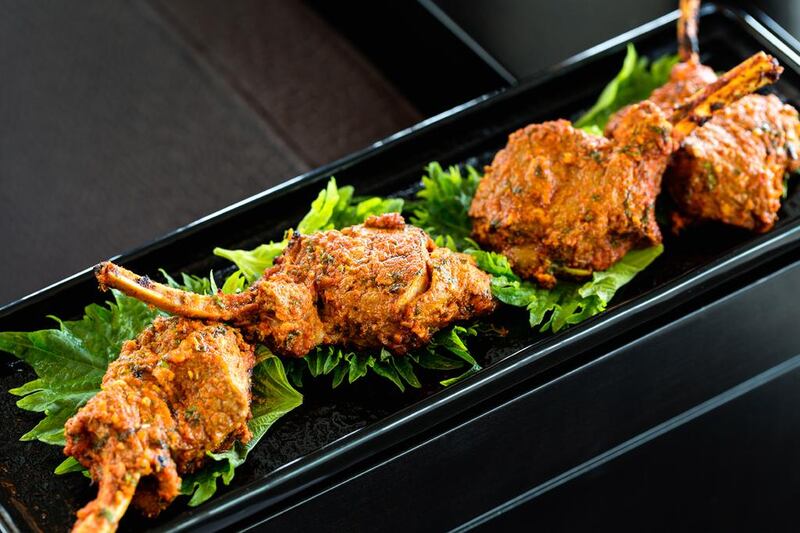 Spice Mela’s tandoori lamb is expensive but divine. Courtesy Rosewood Abu Dhabi