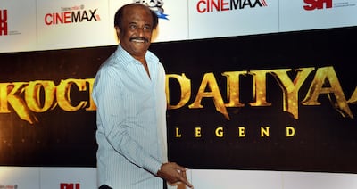 Rajnikanth has acted in 160 films over the course of his five-decade career. AFP