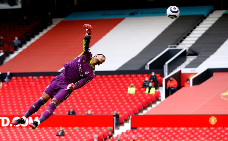 FULHAM RATINGS: Alphonse Areola - 8: French goalkeeper was lobbed by Cavani in spectacular fashion after quarter-of-an-hour. Excellent save from Fernandes piledriver 10 minutes later. Made three other solid stops from the Portuguese midfielder. Fine one-handed block when Greenwood scampered through on goal in last 20 minutes. PA