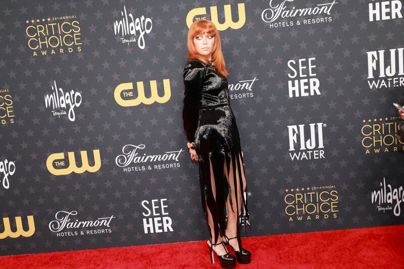 Natasha Lyonne in a gothic-style dress. Reuters
