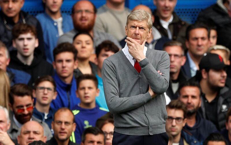 Arsenal manager Arsene Wenger looks on from the touchline. John Sibley / Reuters