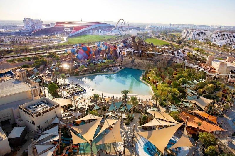 A visit to Yas Island in Abu Dhabi with its many themed attractions can involve Yas Waterworld. Yas Island