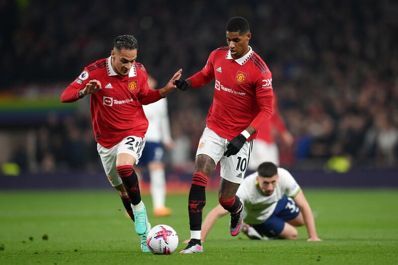 Antony – 7. A threat in attack, but also in robbing the ball back as United’s fast first half movement troubled Tottenham. Brought off as his influence faded.  Getty