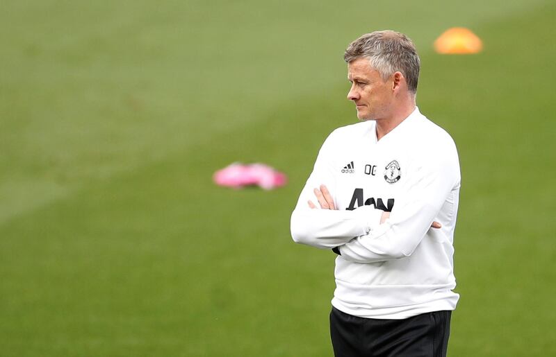 United manager Solskjaer watches on. Action Images via Reuters